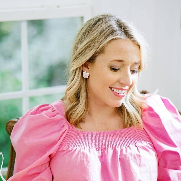 Millie Enamel Present Stud Earrings - Picture 2 of 2